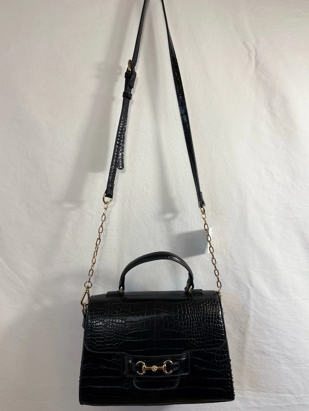 Anne Klein Convertible Horsebit Top-Handle Satchel